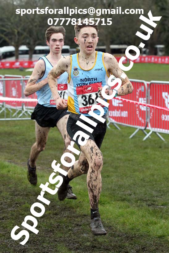 Senior boys, 2020 New Balance English Schools Champs., Sefton Park, Liverpool. Photo: David T. Hewitson/Sports for All Pics